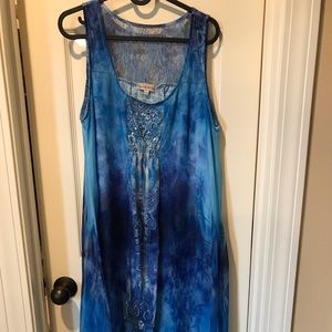 Tie-dye tunic tank